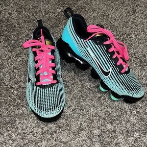 Nike Kids Sneakers - Black, Pink, and Blue